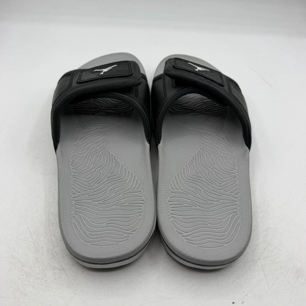 Air Jordan Hydro III Retro Slides Mens 11 Black/Metallic Silver Sandals Slip On